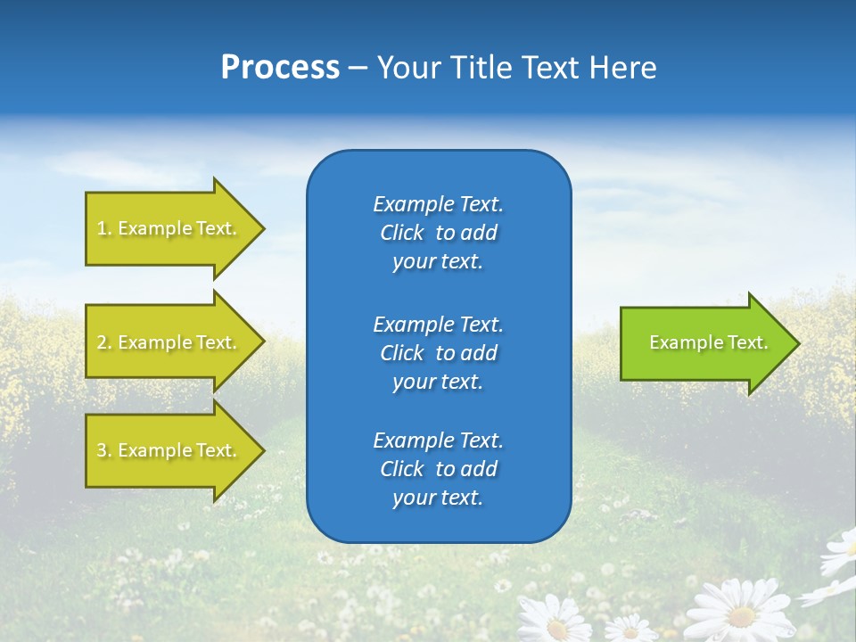 Wildflower Horizon Scene PowerPoint Template