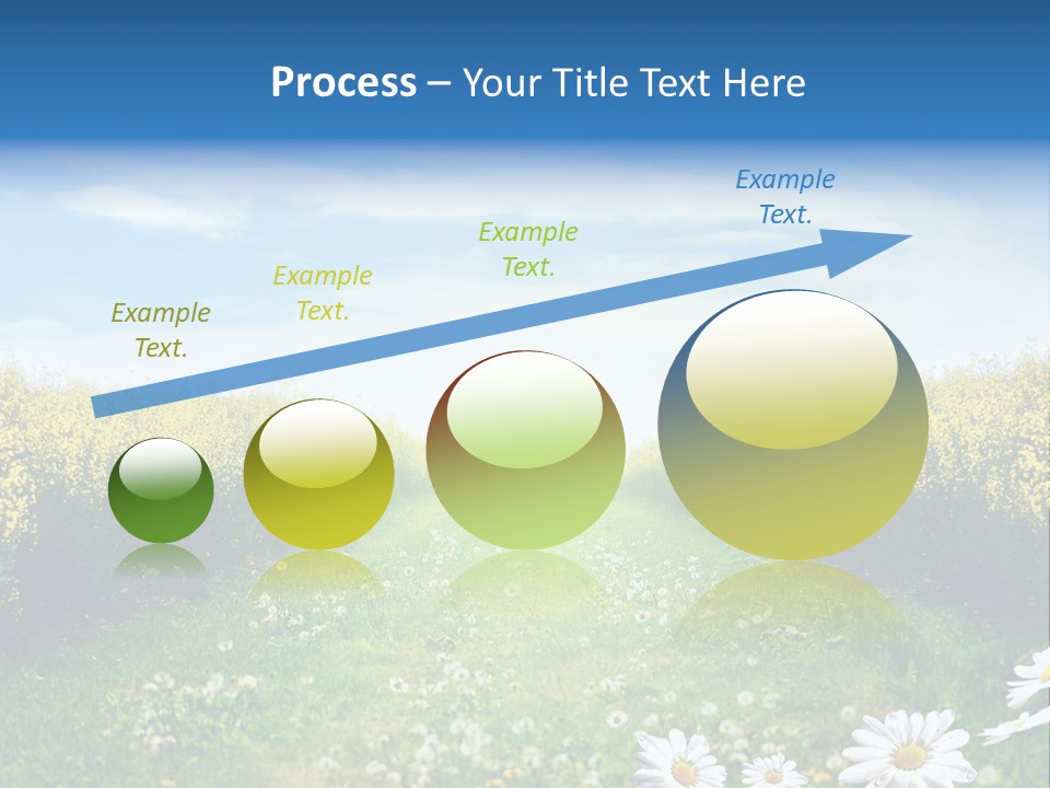 Wildflower Horizon Scene PowerPoint Template
