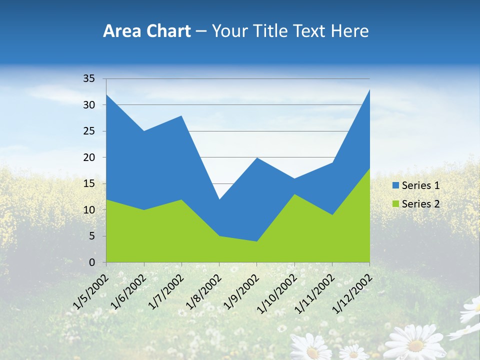 Wildflower Horizon Scene PowerPoint Template