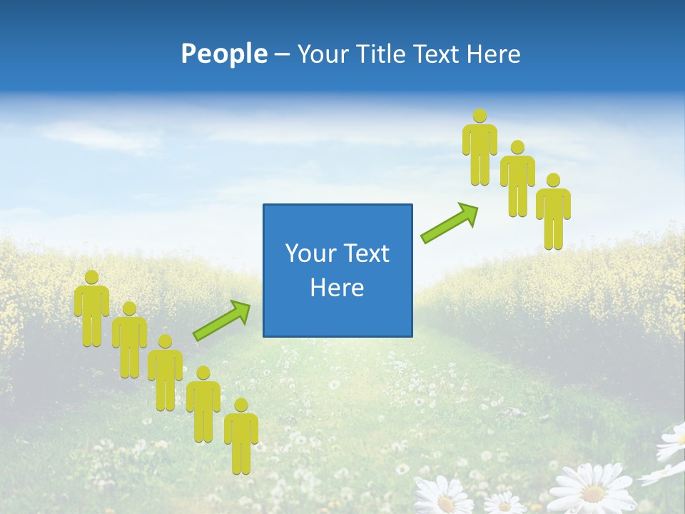 Wildflower Horizon Scene PowerPoint Template