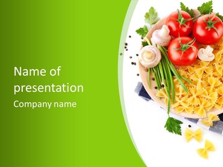 Prepared Vegetarian Plant PowerPoint Template