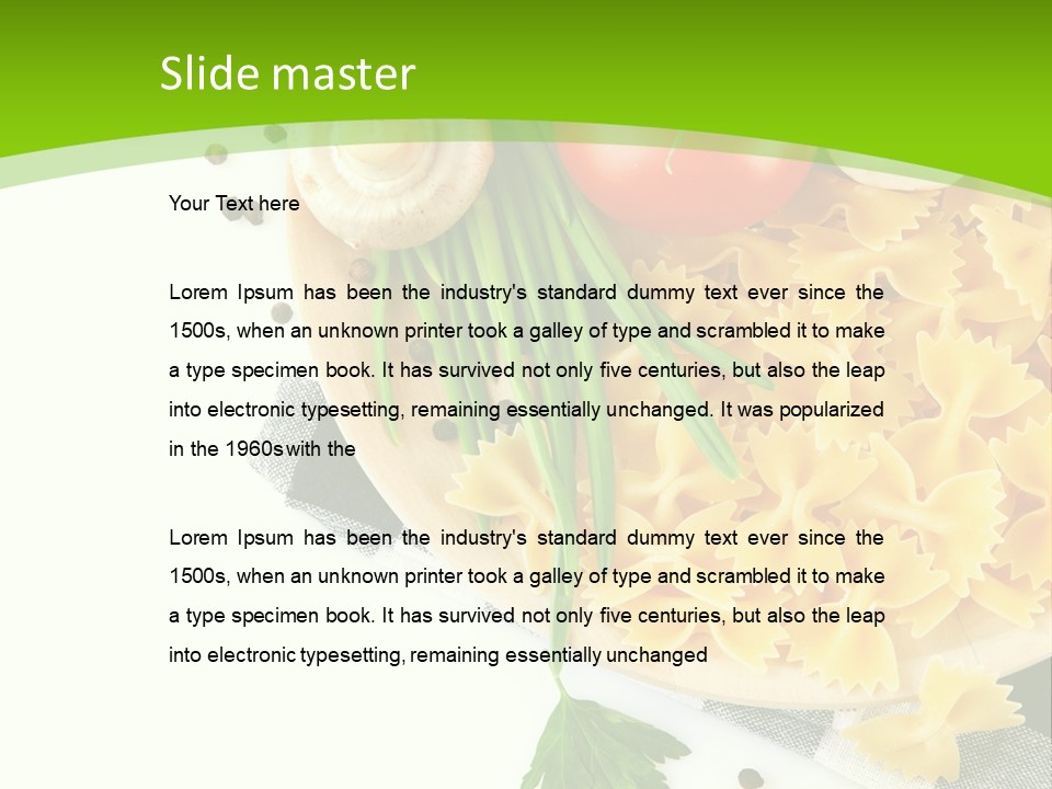Prepared Vegetarian Plant PowerPoint Template