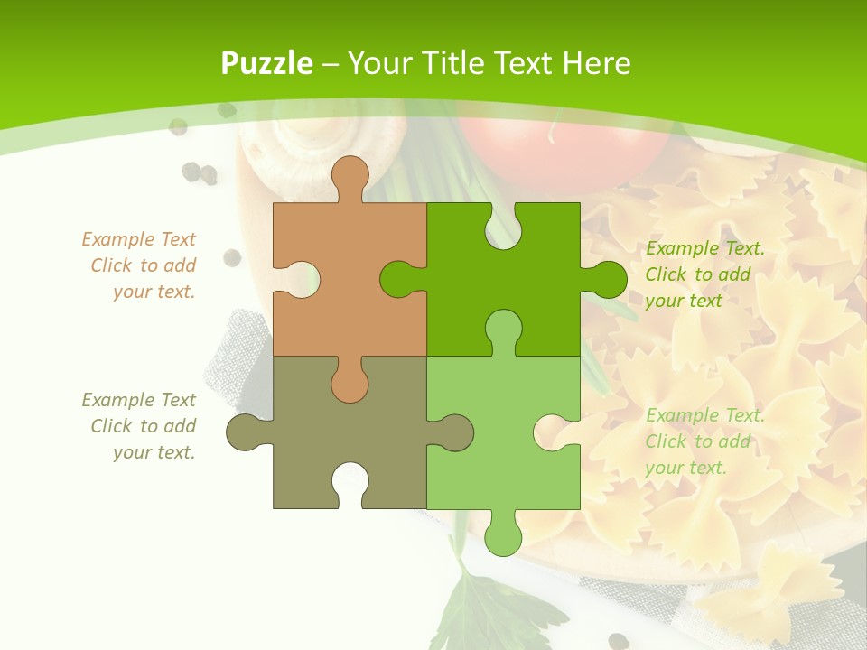 Prepared Vegetarian Plant PowerPoint Template