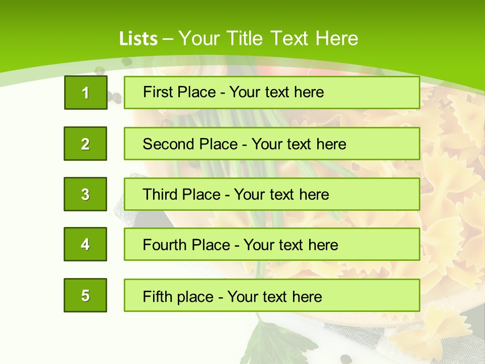 Prepared Vegetarian Plant PowerPoint Template