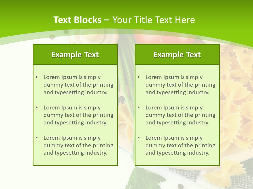 Prepared Vegetarian Plant PowerPoint Template