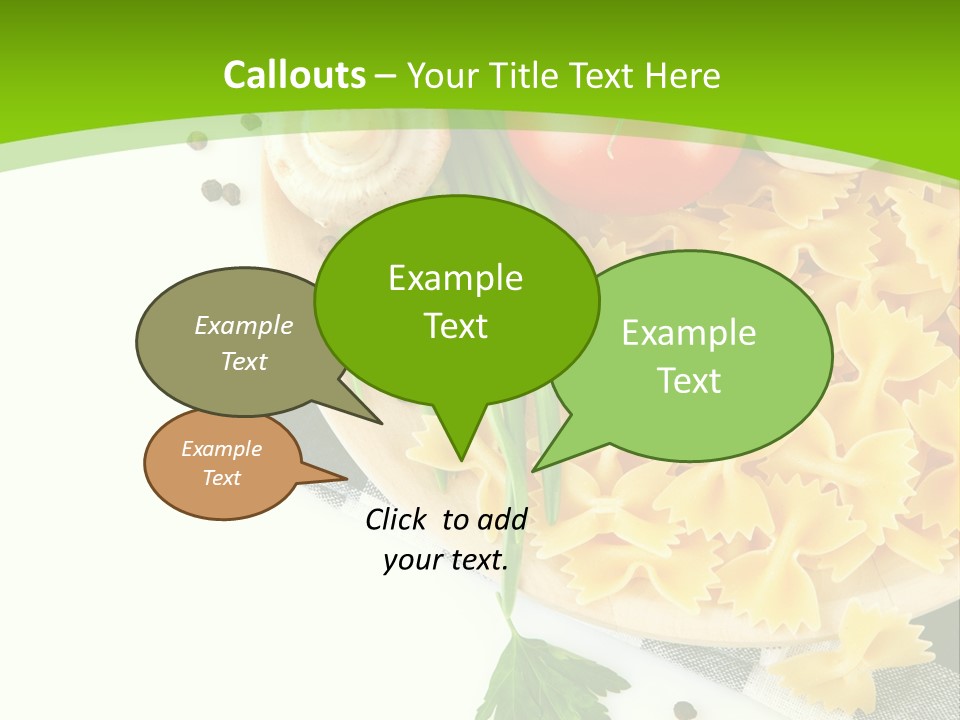 Prepared Vegetarian Plant PowerPoint Template