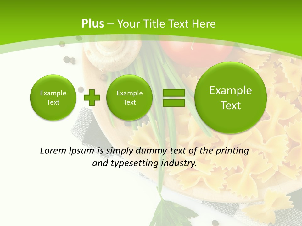 Prepared Vegetarian Plant PowerPoint Template