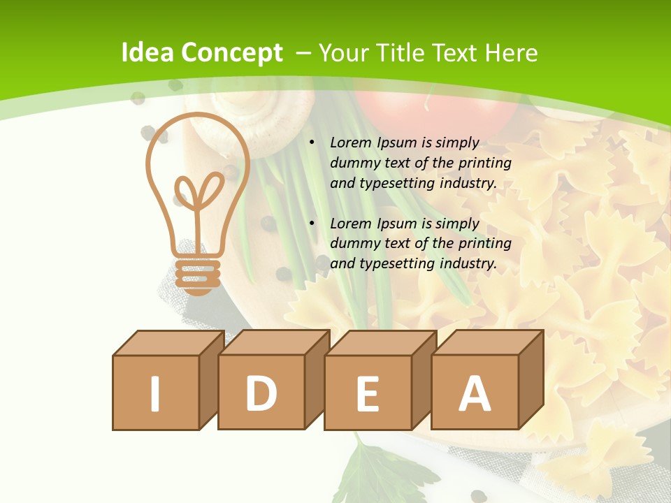 Prepared Vegetarian Plant PowerPoint Template