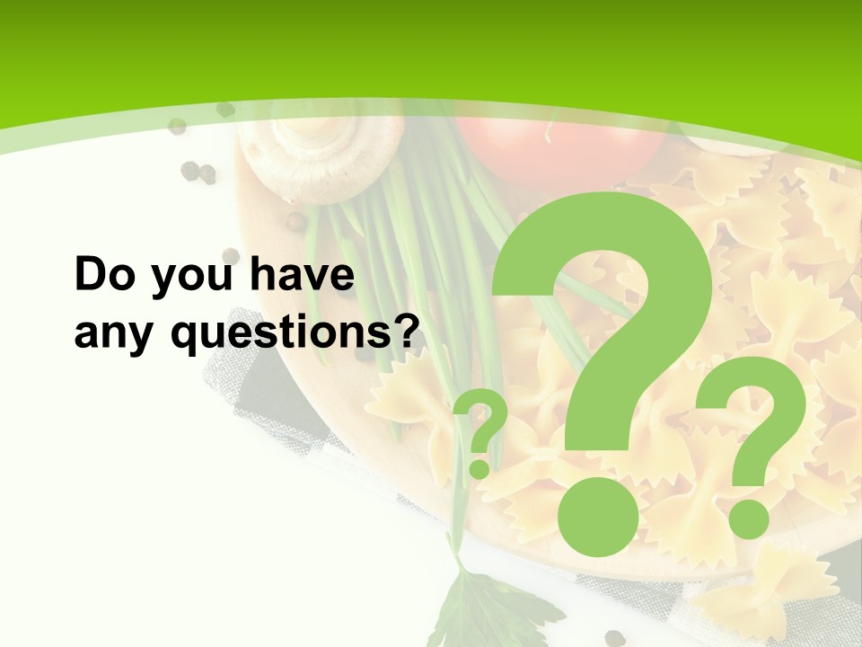 Prepared Vegetarian Plant PowerPoint Template