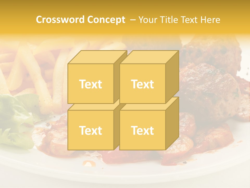 Potato Meal Meatball PowerPoint Template