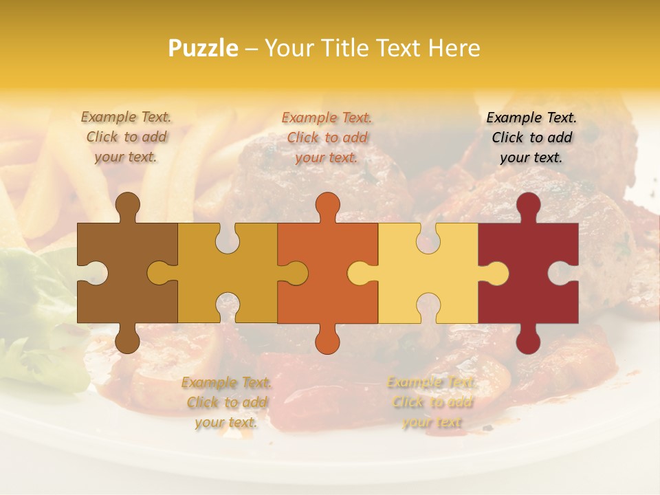 Potato Meal Meatball PowerPoint Template