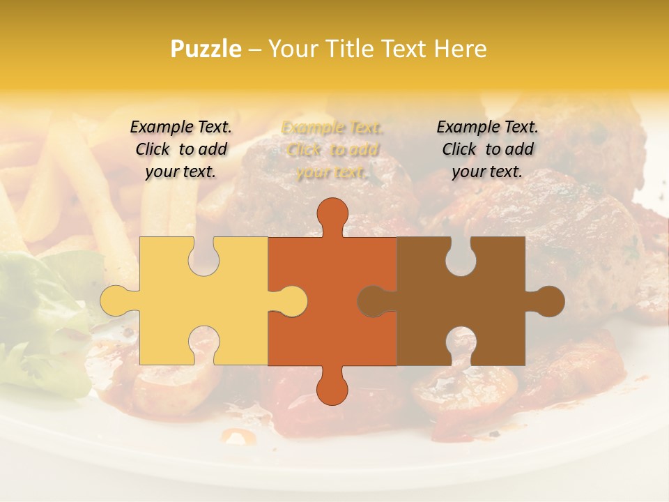 Potato Meal Meatball PowerPoint Template