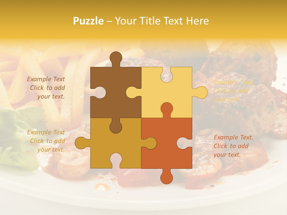 Potato Meal Meatball PowerPoint Template