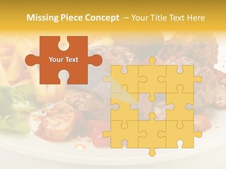 Potato Meal Meatball PowerPoint Template