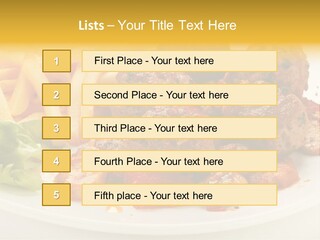 Potato Meal Meatball PowerPoint Template