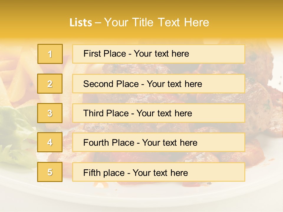Potato Meal Meatball PowerPoint Template