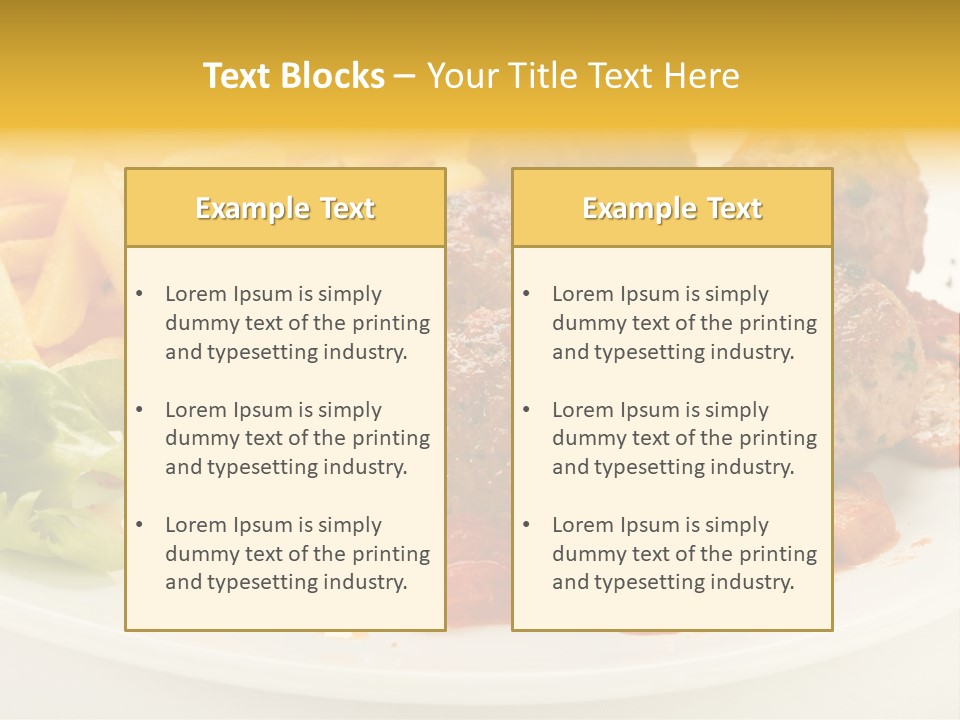 Potato Meal Meatball PowerPoint Template