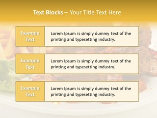 Potato Meal Meatball PowerPoint Template