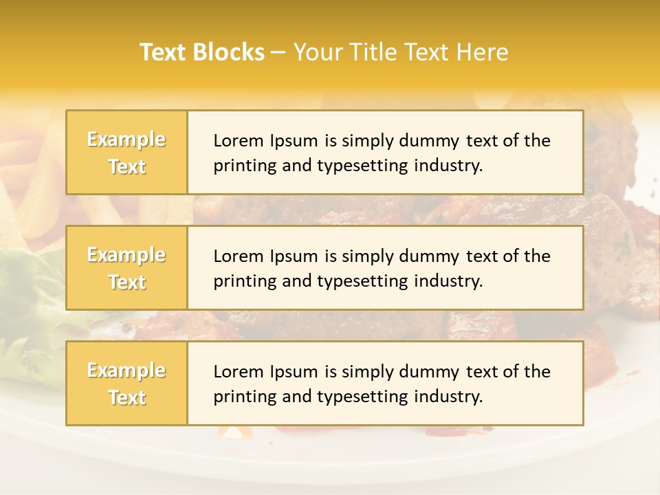 Potato Meal Meatball PowerPoint Template