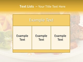 Potato Meal Meatball PowerPoint Template