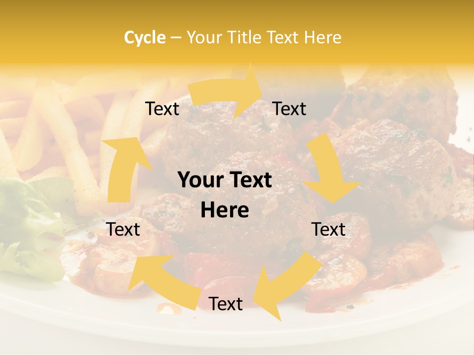Potato Meal Meatball PowerPoint Template