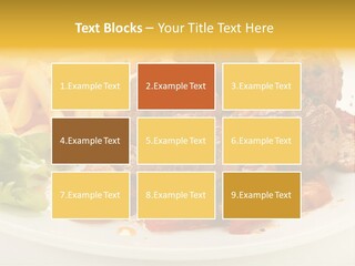 Potato Meal Meatball PowerPoint Template