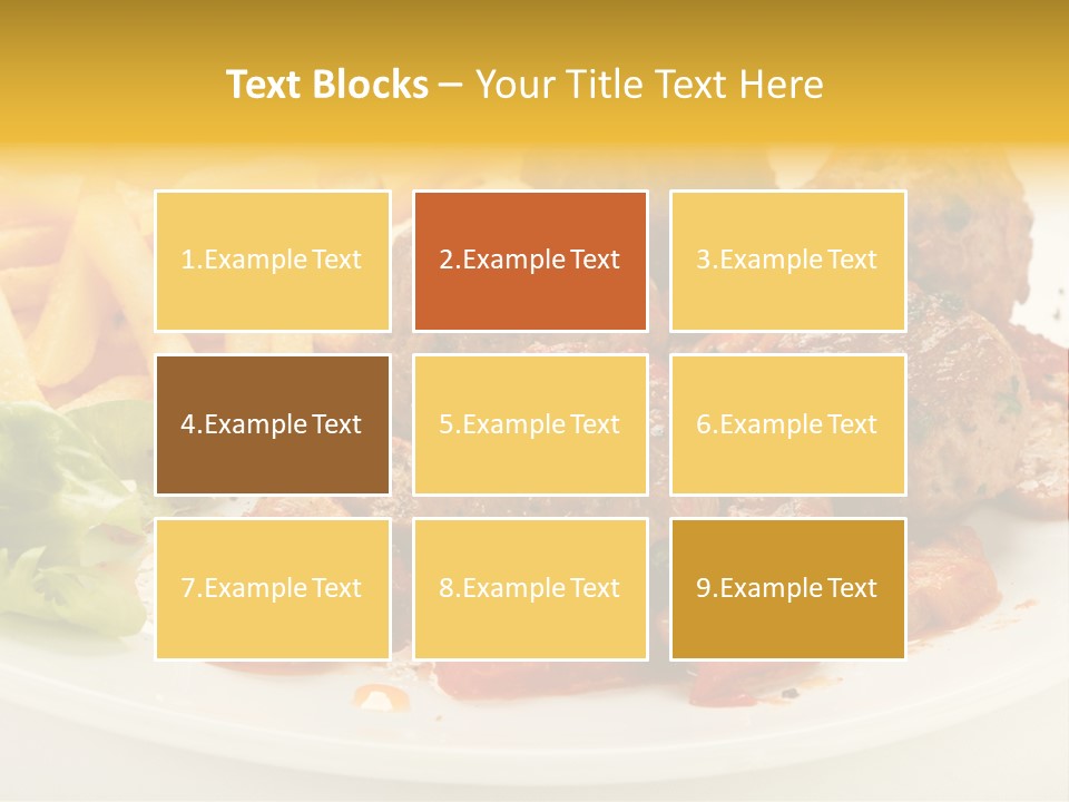 Potato Meal Meatball PowerPoint Template