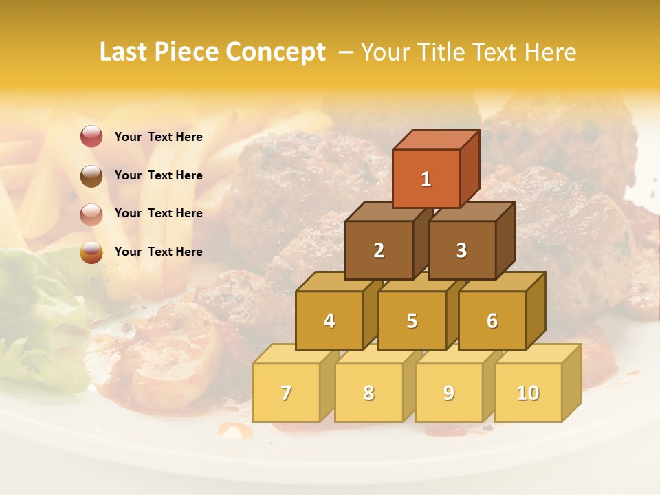 Potato Meal Meatball PowerPoint Template