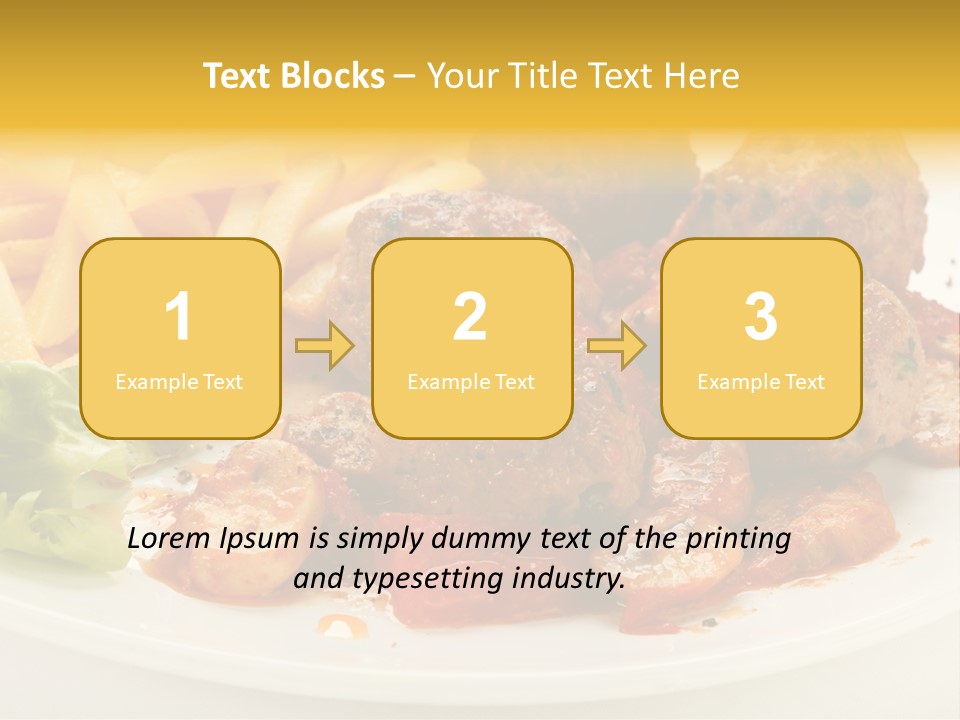 Potato Meal Meatball PowerPoint Template