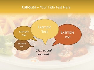 Potato Meal Meatball PowerPoint Template