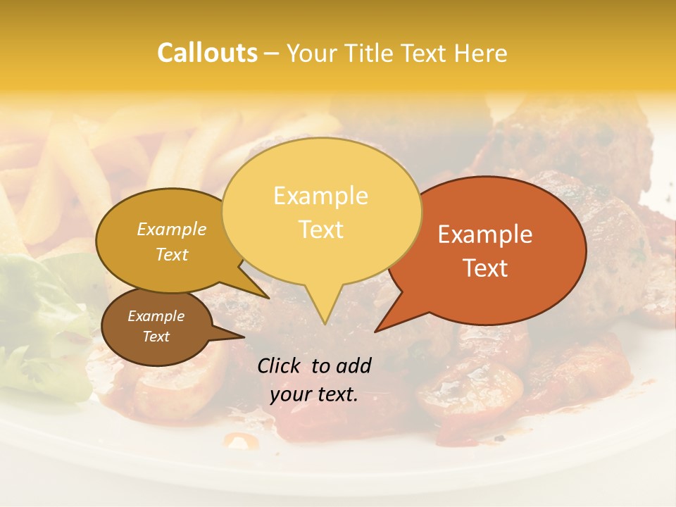 Potato Meal Meatball PowerPoint Template