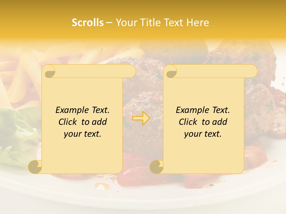 Potato Meal Meatball PowerPoint Template