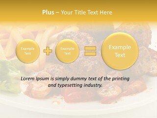 Potato Meal Meatball PowerPoint Template