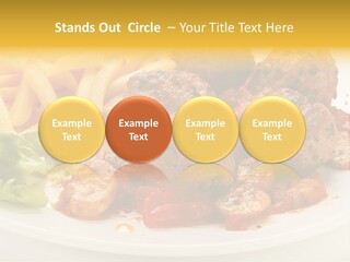 Potato Meal Meatball PowerPoint Template
