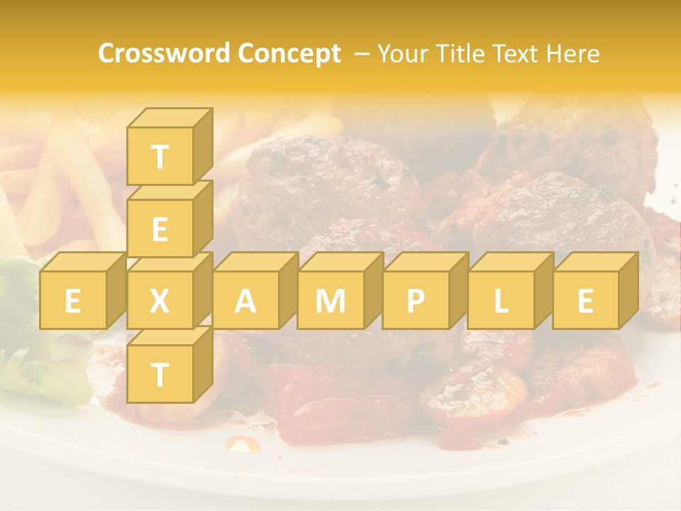 Potato Meal Meatball PowerPoint Template