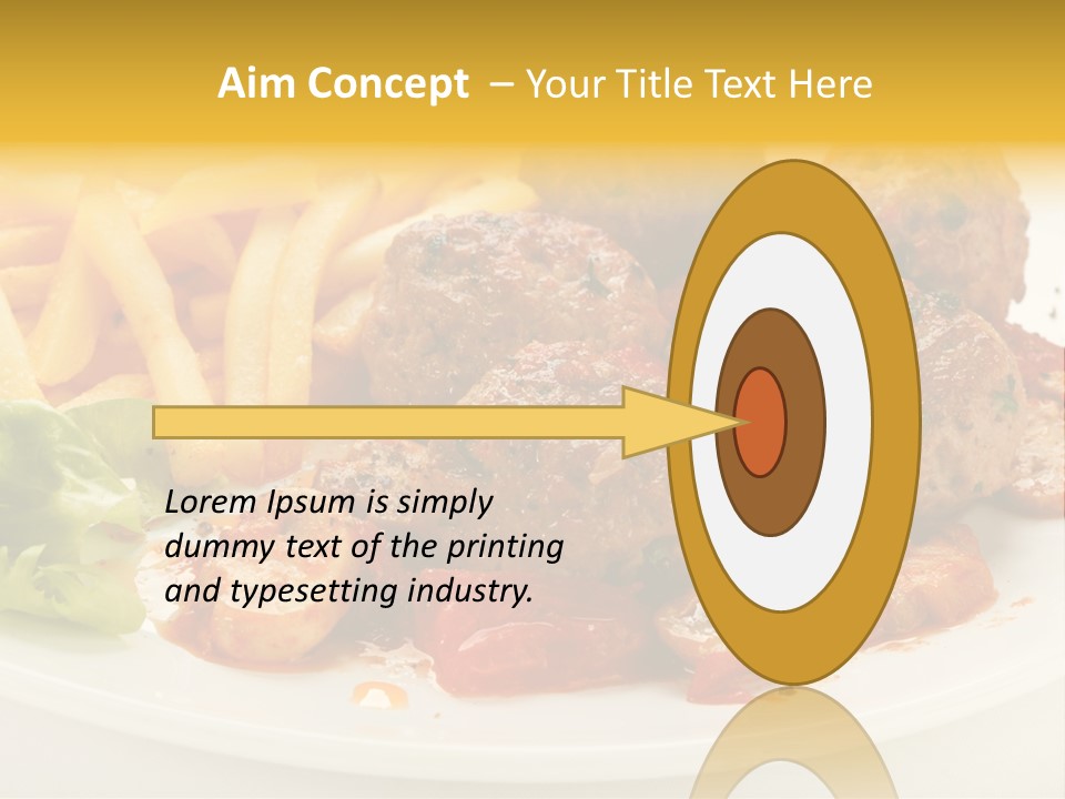 Potato Meal Meatball PowerPoint Template