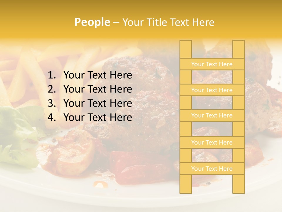 Potato Meal Meatball PowerPoint Template