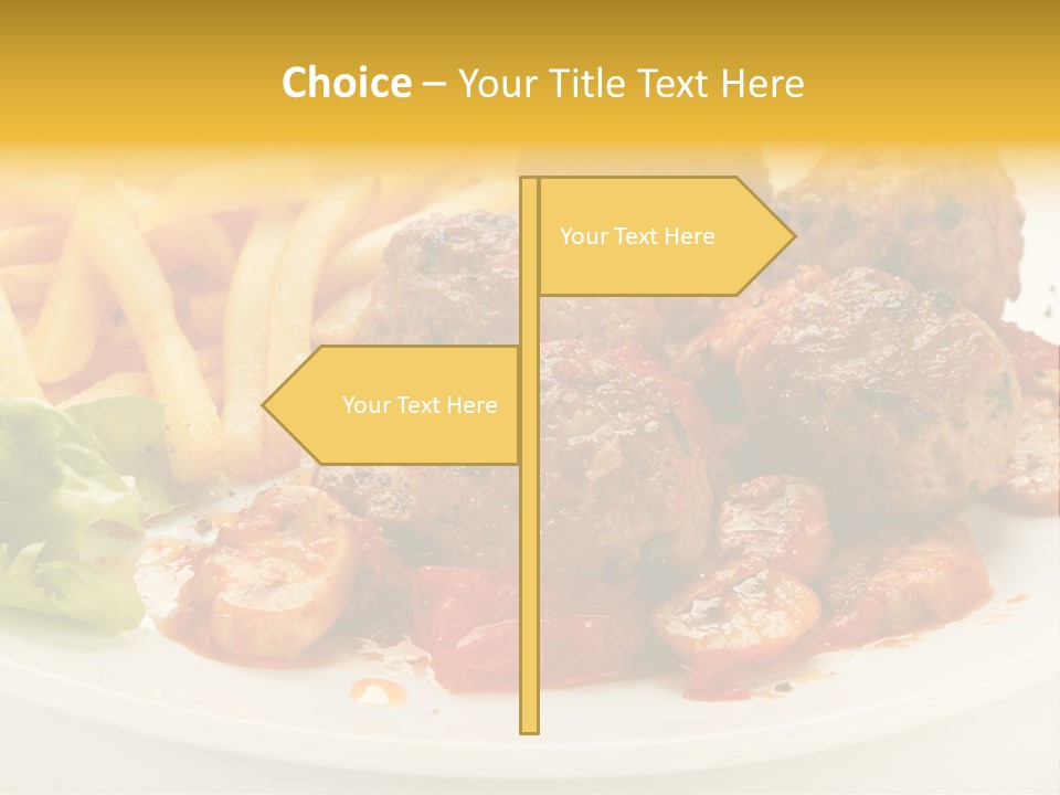 Potato Meal Meatball PowerPoint Template