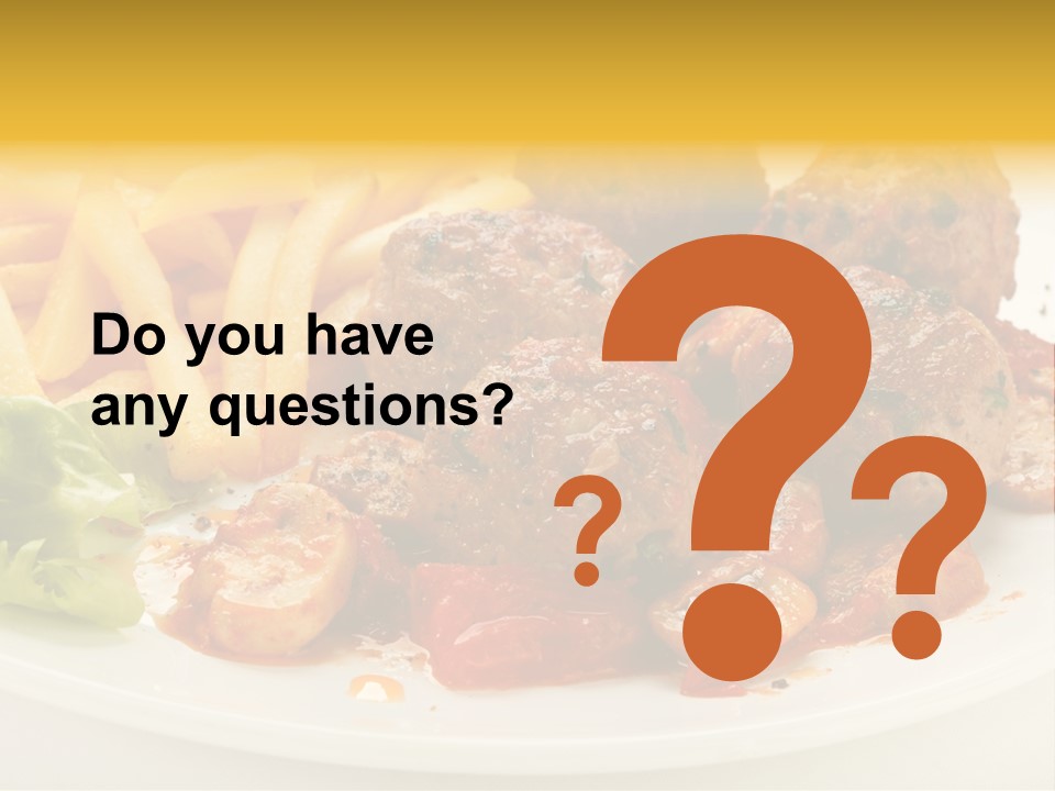 Potato Meal Meatball PowerPoint Template