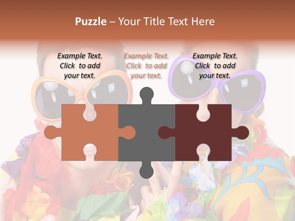 Group Round Girl PowerPoint Template