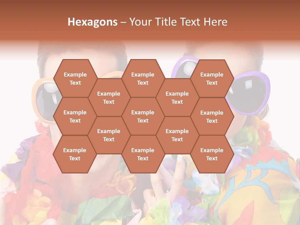 Group Round Girl PowerPoint Template