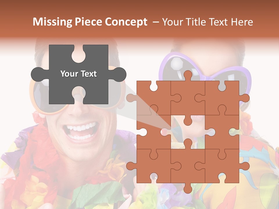 Group Round Girl PowerPoint Template