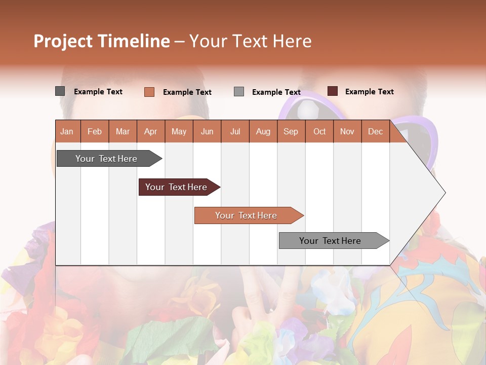 Group Round Girl PowerPoint Template