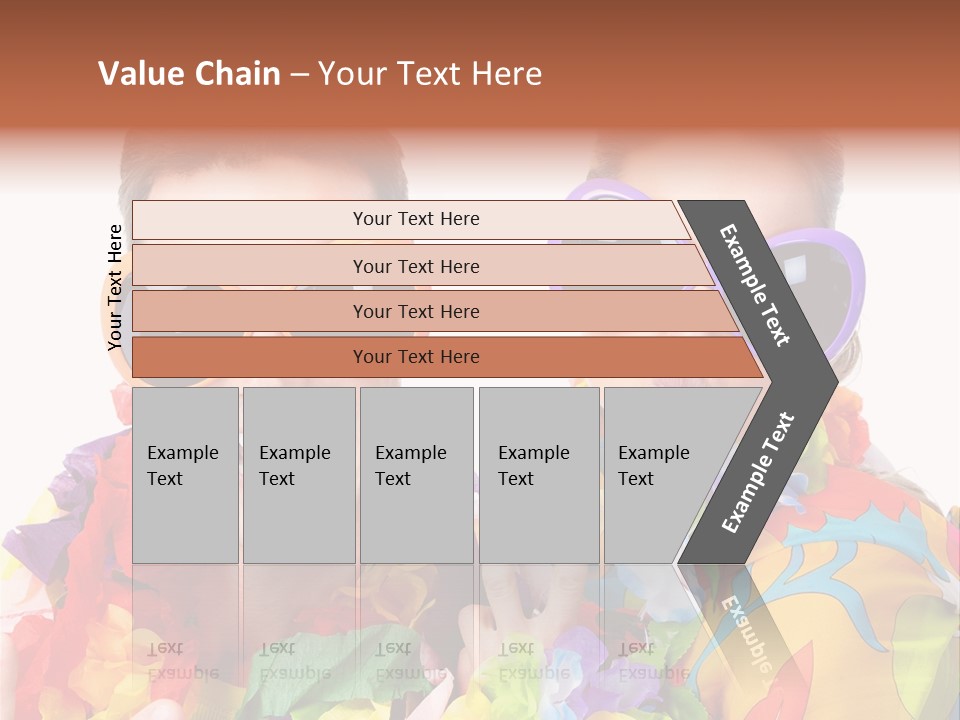 Group Round Girl PowerPoint Template