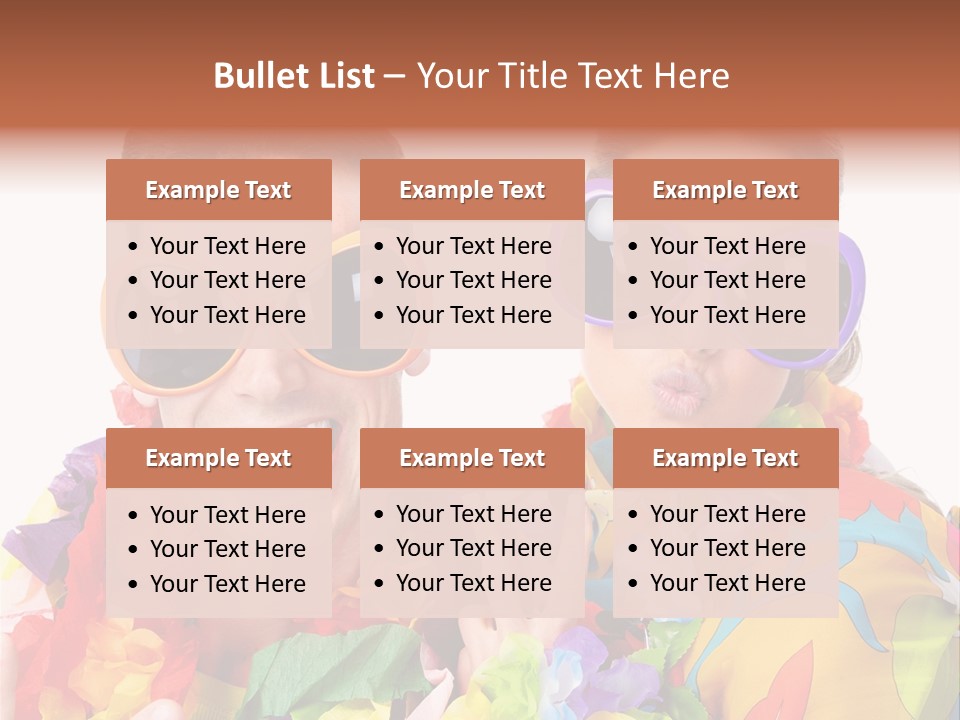 Group Round Girl PowerPoint Template