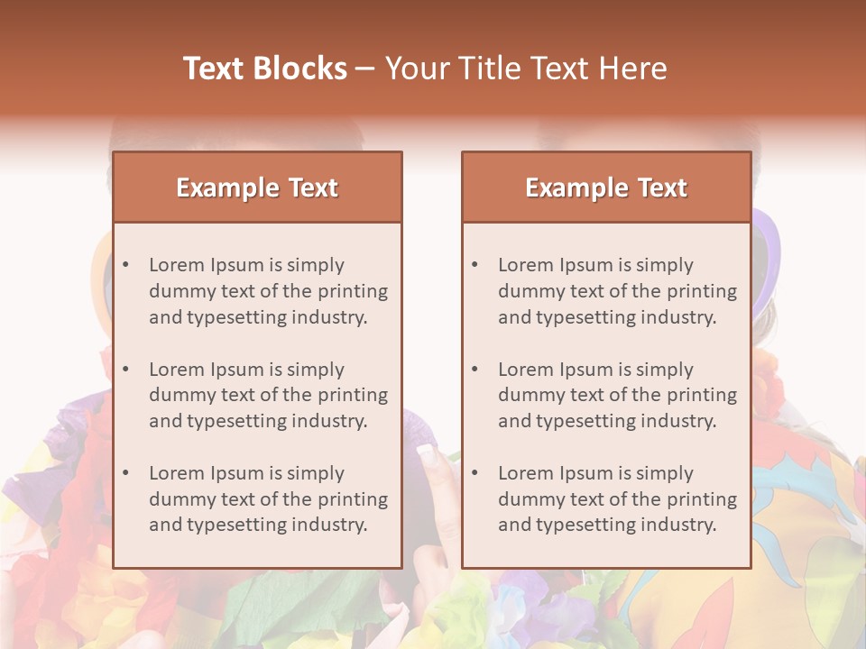 Group Round Girl PowerPoint Template