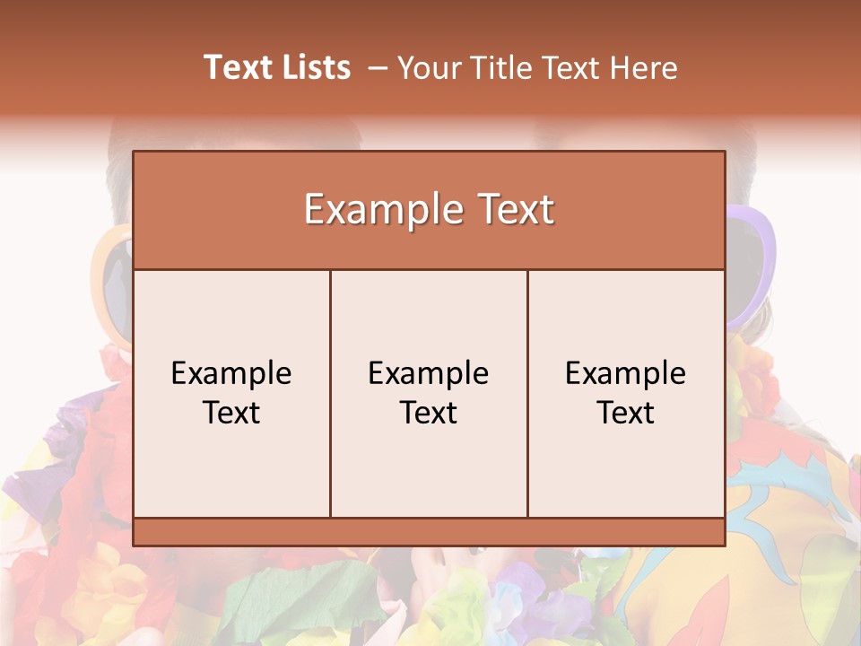 Group Round Girl PowerPoint Template