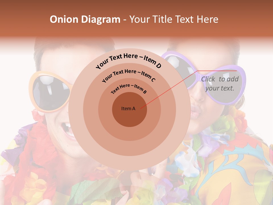 Group Round Girl PowerPoint Template