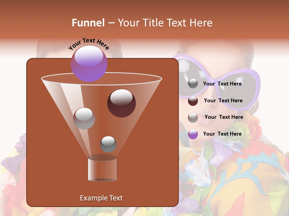 Group Round Girl PowerPoint Template