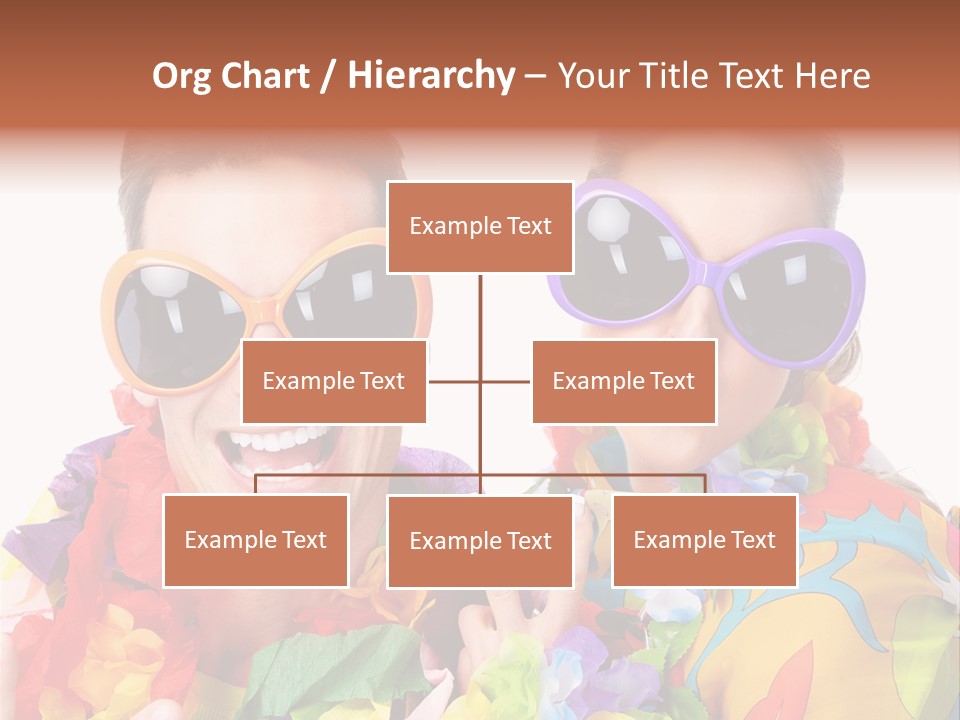 Group Round Girl PowerPoint Template